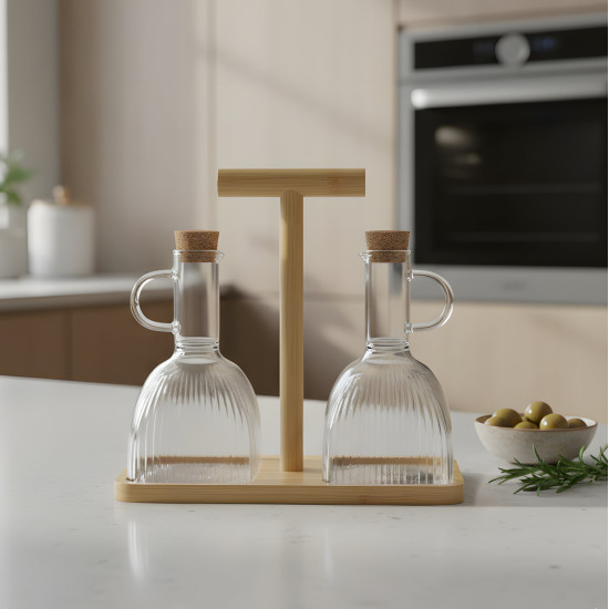 Glass Oil Dispenser - 2 Pcs